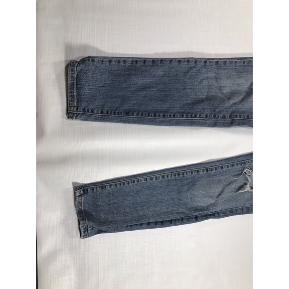 Ann Taylor Loft Jeans Womens Sz 27/4P Petite Modern Skinny Distressed 28" Inseam - Picture 2 of 7